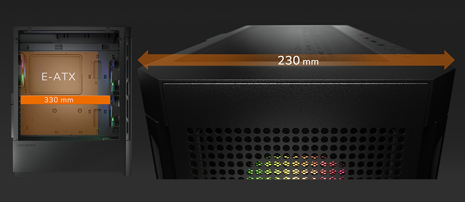 Cougar Duoface Black Mid Tower Computer Cases